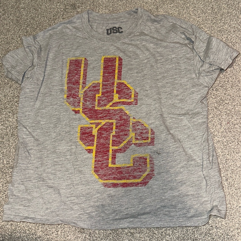 girls gray t shirt, size 10-12